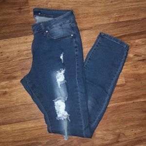 Fashion Nova Distressed Jeans